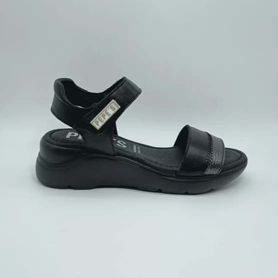 PEPE MENARGUES MOD. 10870, SANDALIA NEGRO-PLOMO