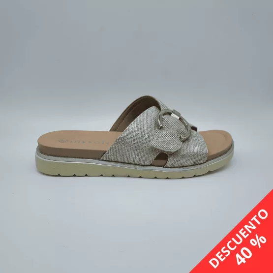 MYSOFT MOD. 24M063, SANDALIA PLATA