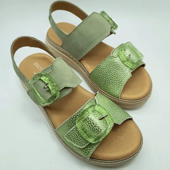DOCTOR CUTILLAS MOD. 46019, SANDALIA VERDE - Imagen 2
