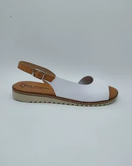 EVA FRUTOS MOD. 2205, SANDALIA BLANCO SABANA
