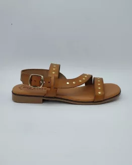 EVA FRUTOS MOD. 3021, SANDALIA AVELLANA REMACHES