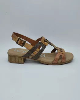 LEYLAND MOD. 5616, SANDALIA NATURAL COMBI