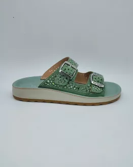 FLY FLOT MOD. 77169-KZ, SANDALIA WATER GREEN